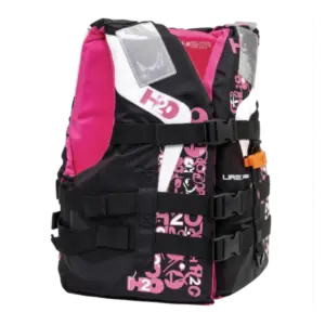 H2O Dynamix 3-Buckle Youth PFD - Pink hero