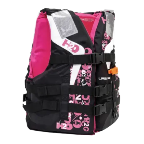 H2O Dynamix 3-Buckle Youth PFD - Pink - Hero H2O Dynamix 3-Buckle Youth PFD - Pink hero