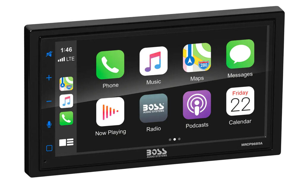 BOSS Audio MRCP9685A 6.75-Inch Apple CarPlay & Android Auto Marine Receiver 1 BOSS Audio MRCP9685A 6.75-Inch Apple CarPlay & Android Auto Marine Receiver hero