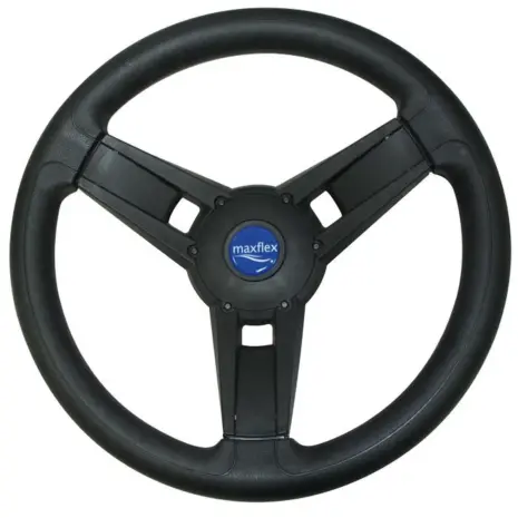 Pretech Maxflex Oxnard 350 mm Marine Steering Wheel - Hero Pretech Maxflex Oxnard MF34521 black marine steering wheel