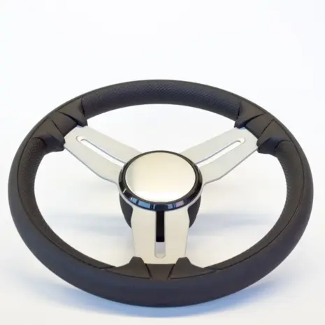 Pretech Maxflex Coronado 350 mm Marine Steering Wheel - Hero Pretech Maxflex Coronado MF3511 anodised aluminium marine steering wheel