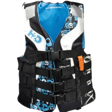 H2O Dynamix 4-Buckle Nylon PFD - Blue - Official Product Image H2O Dynamix 4-Buckle Nylon PFD - Blue product image