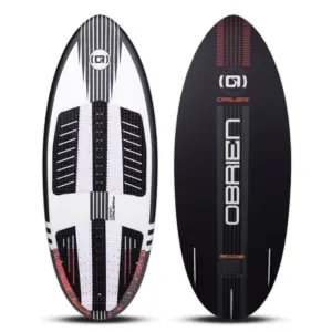 O’Brien 2026 Driver wakesurf board top and base views