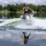 O’Brien Driver wakesurf board in action behind a boat