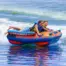 O’Brien 2026 Heli 2 Boat Tube – on-water lifestyle image