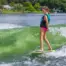 O’Brien 2026 Micro Dust 48″ Wakesurf Board – on-water lifestyle image