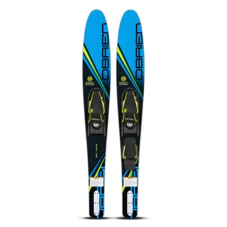 O'Brien Vortex 65.5-inch Combo Waterskis - Blue O'Brien Vortex 65.5-inch combo waterskis in blue with X-7 bindings