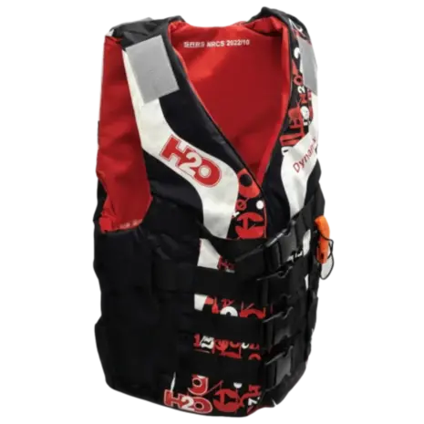 H2O Dynamix 4-Buckle Nylon PFD - Red - Official Product Image H2O Dynamix 4-Buckle Nylon PFD - Red product image