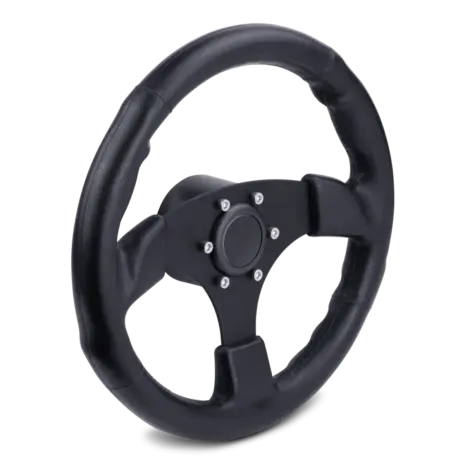 SeaStar Viper 14-inch Black Steering Wheel SeaStar Viper 14-inch black three-spoke steering wheel