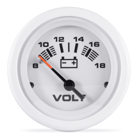 Sierra 68383P Arctic 2-inch 8-18 VDC Voltmeter Sierra 68383P Arctic 2-inch 8-18 VDC Voltmeter