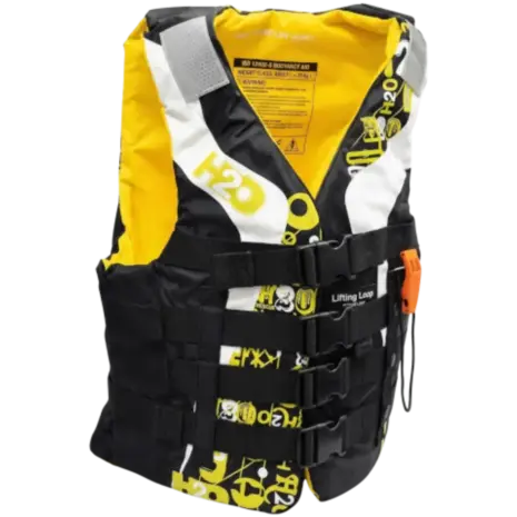 H2O Dynamix 4-Buckle Nylon PFD - Yellow - Official Product Image H2O Dynamix 4-Buckle Nylon PFD - Yellow product image
