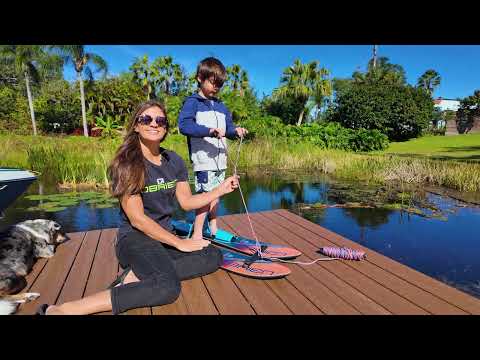 O’Brien 2024 All-Star Trainer Waterskis 2 O'Brien All Star Trainers - Water Skis for Kids — video preview