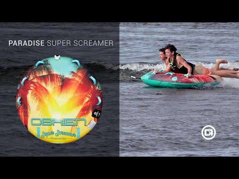 O'Brien Super Screamer Paradise 2 Towable Tube 1 O'Brien Paradise Super Screamer Tube — video preview