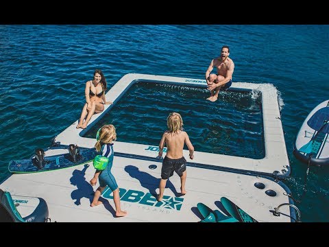 Jobe Infinity Island Inflatable Dock With Pump 1 Jobe introduces - The Infinity series — video preview