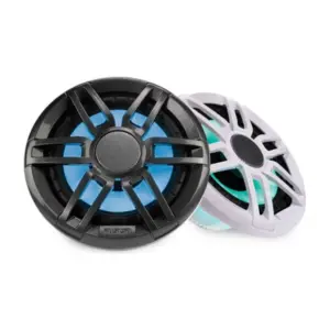 Fusion XS Series Marine Speakers, 6.5" 200-Watt Sports Marine Speakers (Pair) with RGB LED Lighting - XS-FL65SPGW