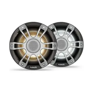 Fusion Signature Series 3i Marine Speakers, 6.5" 230-watt CRGBW coaxial Sports grey marine speakers (pair)