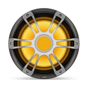 Fusion Signature Series 3i Marine Subwoofers, 12" 1400-watt CRGBW Sports grey marine subwoofer