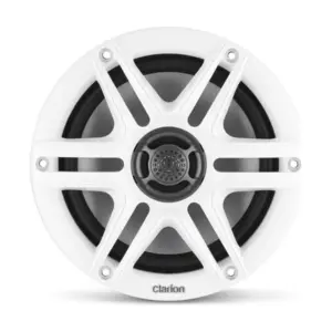 Clarion Marine CMS Speakers, 6.5" with White and Black Sport Grille (CMS-651-SWB)