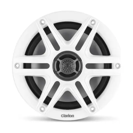 Clarion Marine CMS Speakers, 6.5" with White and Black Sport Grille (CMS-651-SWB) Clarion Marine CMS Speakers, 6.5" with White and Black Sport Grille (CMS-651-SWB)