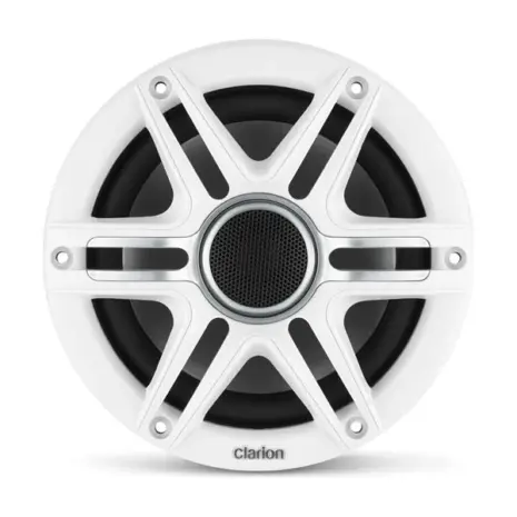 Clarion Marine CMSP Speakers, 6.5" with White and Gray Sport Grille (CMSP-651-SWG) Clarion Marine CMSP Speakers, 6.5" with White and Gray Sport Grille (CMSP-651-SWG)