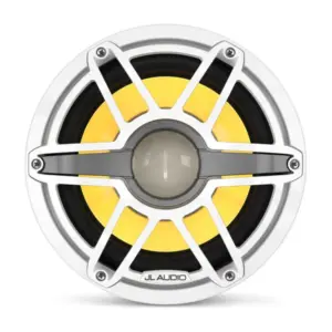 JL Audio M6 Marine Subwoofer, 10" with LED and White Sport Grille - M6-10IB-S-GwGw-i-4