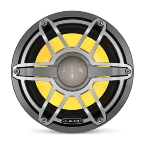 JL Audio M6 Marine Subwoofer, 10" with LED and Titanium Sport Grille - M6-10IB-S-GmTi-i-4
