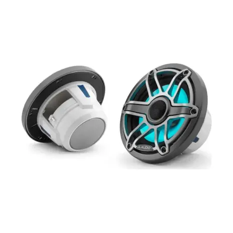 JL Audio M6 Marine Speakers, 6.5" with LED and Titanium sport grille - M6-650X-S-GmTi-i JL Audio M6 Marine Speakers, 6.5" with LED and Titanium sport grille - M6-650X-S-GmTi-i