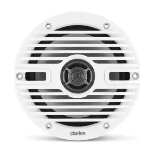 Clarion Marine CMS Speakers, 6.5" with White and Black Classic Grille (CMS-651-CWB)