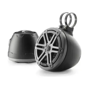 JL Audio VeX Enclosed System, M3 6.5” with Grey Sport Grille (M3-650VEX-Mb-S-Gm)