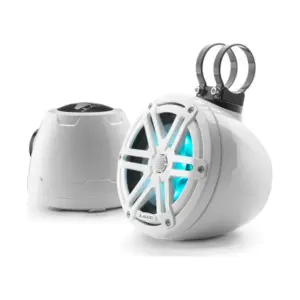 JL Audio VeX Enclosed System, M3 6.5” with LED and White Sport Grille (M3-650VEX-Gw-S-Gw-i)