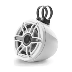 JL Audio VeX Enclosed System, M6 6.5” with White Sport Grille (M6-650VEX-Gw-S-GwGw)