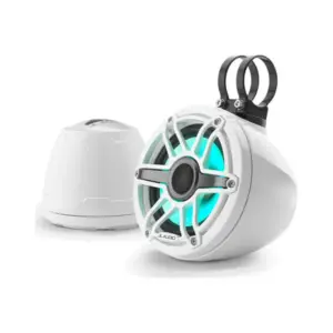 JL Audio VeX Enclosed System, M6 6.5” with LED and White Sport Grille (M6-650VEX-Gw-S-GwGw-i)