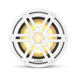 JL Audio M3 Marine Subwoofer, 10" with LED and White Sport Grille - M3-10IB-S-Gw-i-4