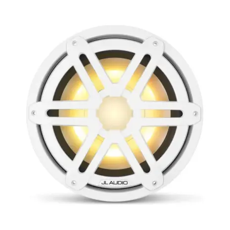 JL Audio M3 Marine Subwoofer, 10" with LED and White Sport Grille - M3-10IB-S-Gw-i-4 JL Audio M3 Marine Subwoofer, 10" with LED and White Sport Grille - M3-10IB-S-Gw-i-4