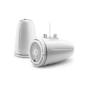 JL Audio M3 Enclosed Tower Speakers, 7.7" with White classic grille - M3-770ETXv3-Gw-C-Gw