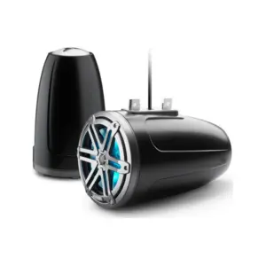 JL Audio M3 Enclosed Tower Speakers, 7.7" with LED and Grey sport grille - M3-770ETXv3-Sb-S-Gm-i