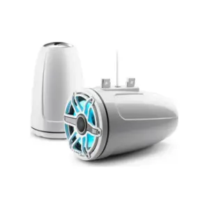 JL Audio M6 Enclosed Tower Speakers, 7.7" with White Classic Grille (M6-770ETXv3-Gw-C-GwGw)