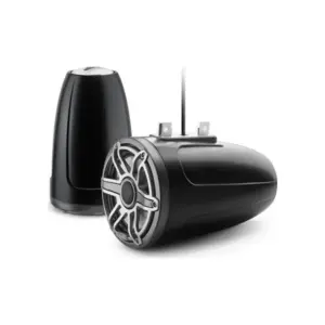 JL Audio M6 Enclosed Tower Speakers, 7.7" with Titanium Sport Grille - M6-770ETXv3-Sb-S-GmTi