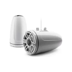 JL Audio M6 Enclosed Tower Speakers, 8.8" with White Sport Grille - M6-880ETXv3-Gw-S-GwGw