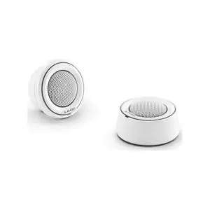 JL Audio M6 Marine Component Tweeter, 1" with white mounting cups and white trim ring - M6-100CT-C/S-3Gw