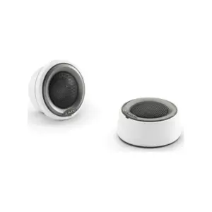 JL Audio M6 Marine Component Tweeter, 1" with white mounting cups and grey trim ring - M6-100CT-C/S-GwGm