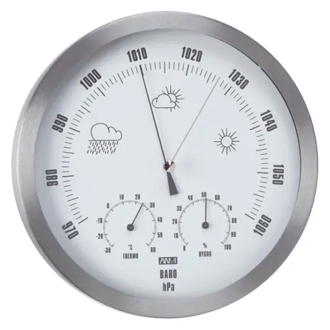 ANVI 29.0367 Stainless Steel 3-in-1 Barometer ANVI 29.0367 Stainless Steel 3-in-1 Barometer