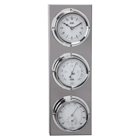 ANVI 29.0723 Stainless Steel 4-in-1 Barometer and Clock ANVI 29.0723 Stainless Steel 4-in-1 Barometer and Clock