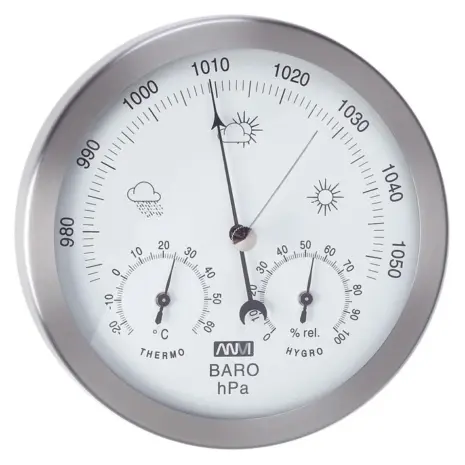 ANVI 29.1138 Stainless Steel 3-in-1 Barometer ANVI 29.1138 Stainless Steel 3-in-1 Barometer