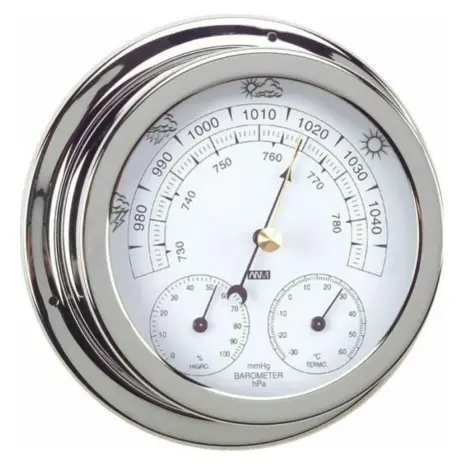 ANVI 32.0470 Polished Brass and Chromed 3-in-1 Barometer ANVI 32.0470 Polished Brass and Chromed 3-in-1 Barometer