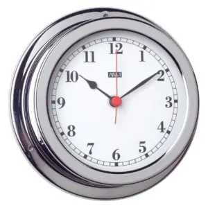 ANVI 32.0471 Polished Brass and Chromed Time Clock