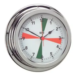ANVI 32.0505 Polished Brass and Chromed Radio Silence Clock