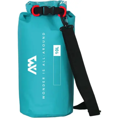 Aqua Marina aqua 10L dry bag - aqua bag with rolled top black buckle and shoulder strap Aqua Marina aqua 10L dry bag - aqua bag with rolled top black buckle and shoulder strap