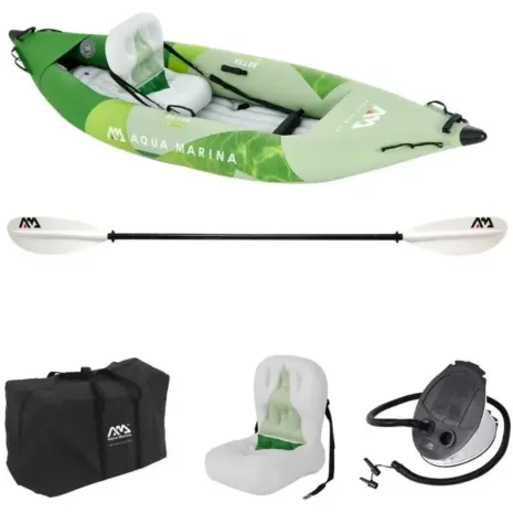 Aqua Marina BETTA 312 - kayak and accessories arranged together Aqua Marina BETTA 312 - kayak and accessories arranged together