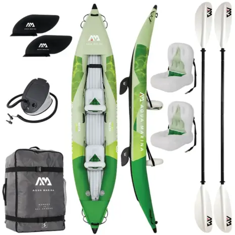 Aqua Marina BETTA - kayak and accessories arranged together Aqua Marina BETTA - kayak and accessories arranged together